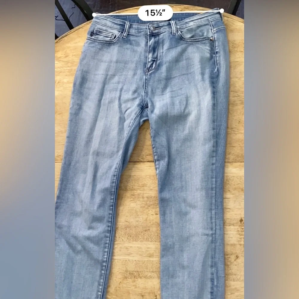 Judy Blue Los Angeles Women’s Sz 13|31‎ High Rise Heavy Handsand Skinny Jeans - Picture 14 of 17